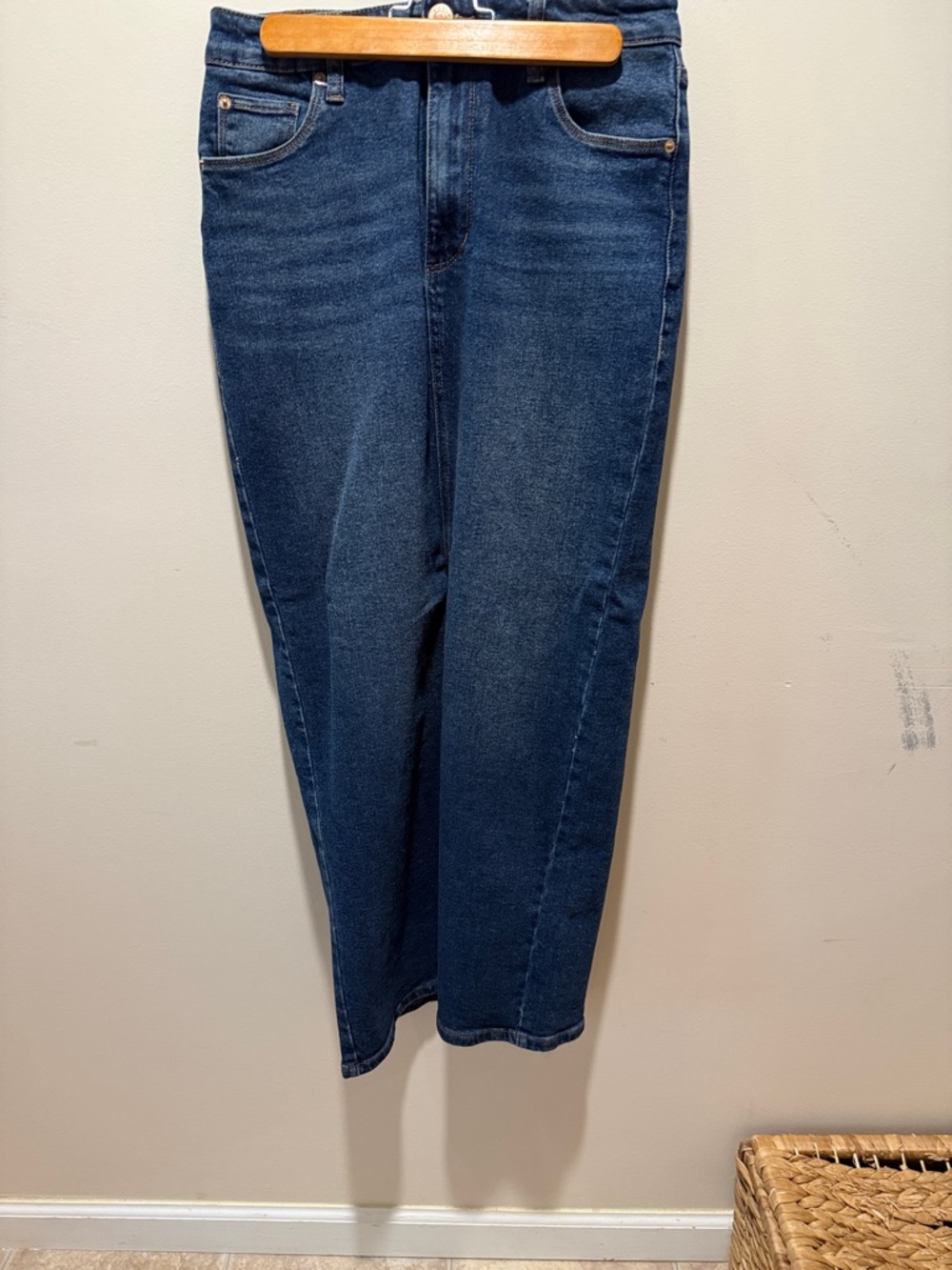STS Blue Indigo Denim Jeans Skirt with Copper Button
